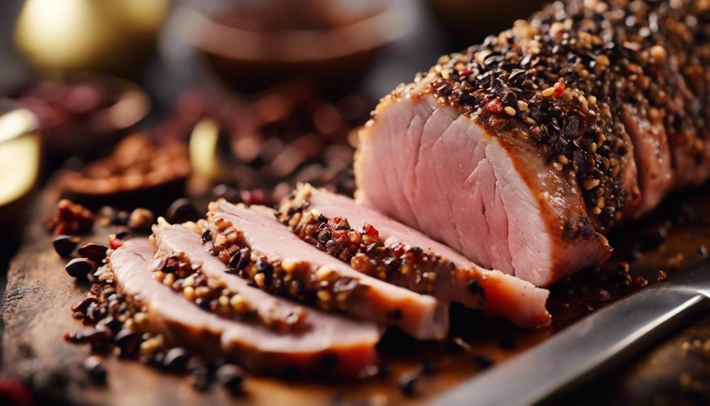 tender pork with chocolate