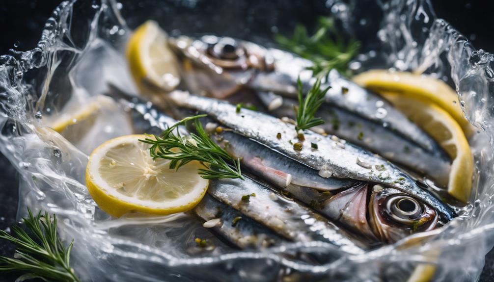 tender sardines with herbs