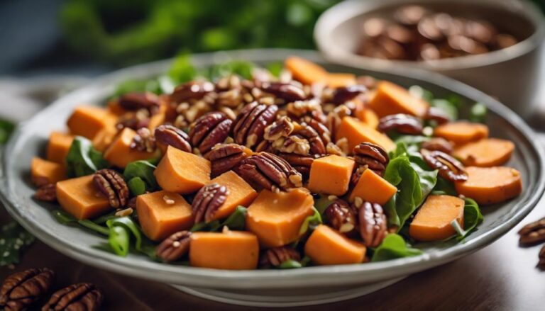 Sous Vide Sweet Potato and Pecan Salad