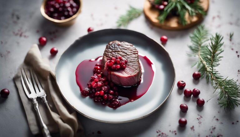 Sous Vide Venison Loin With Cranberry Compote