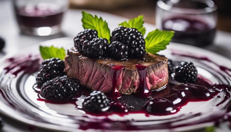 Sous Vide Venison Steaks With Blackberry Sauce