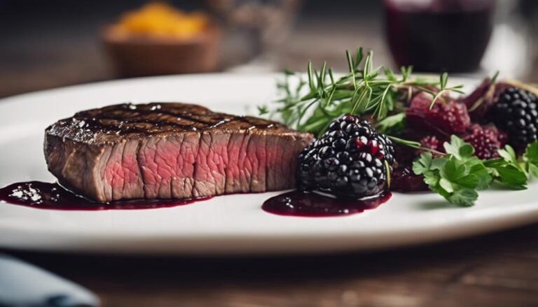 Sous Vide Venison Steak With Blackberry Sauce