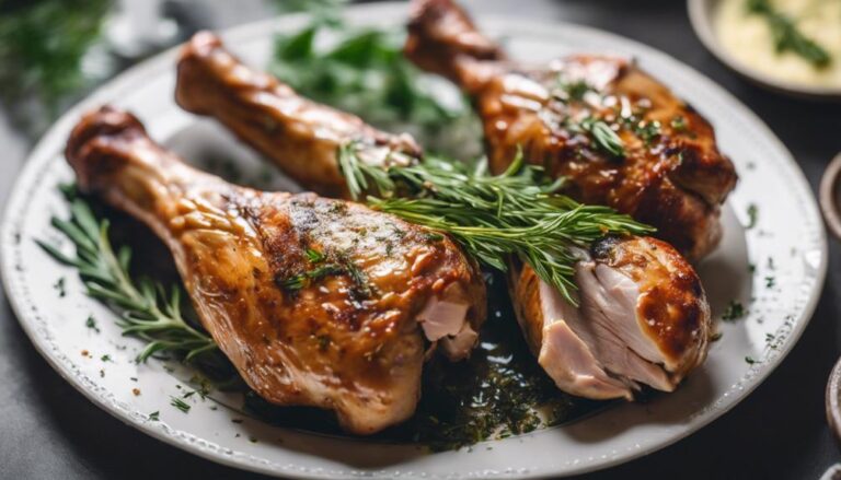 Sous Vide Turkey Drumsticks With Herbed Butter