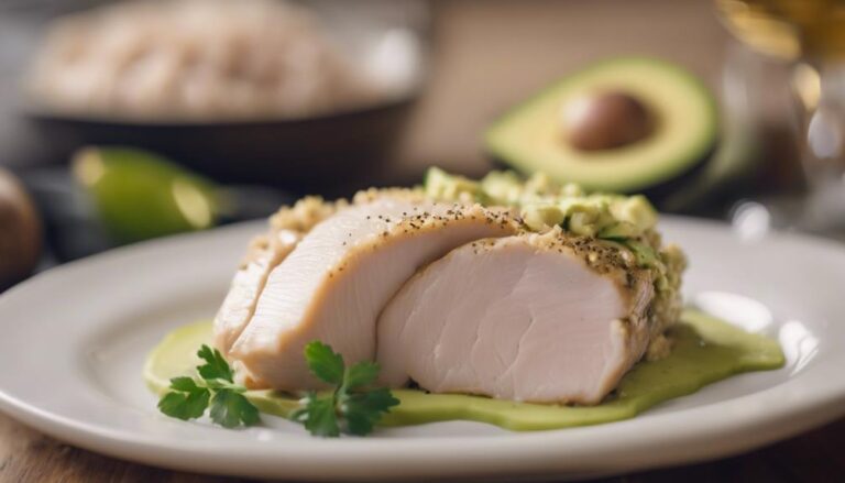 Sous Vide Turkey Breast With Avocado Slices