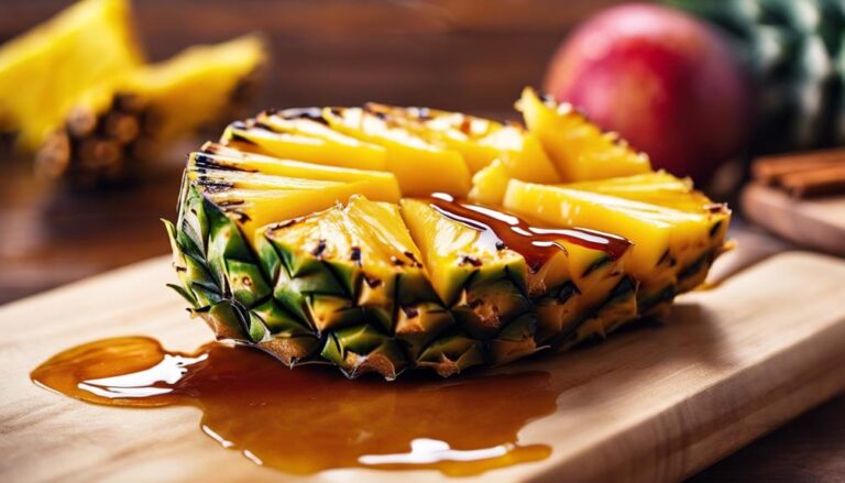 Sous Vide Grilled Pineapple With Cinnamon Honey Drizzle