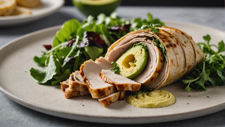 Sous Vide Turkey and Avocado Wrap