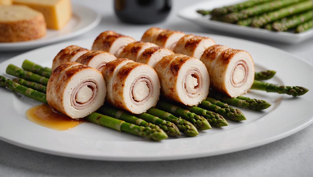 turkey and swiss roll ups