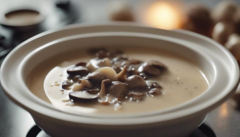 Sous Vide Creamy Kangaroo and Mushroom Soup