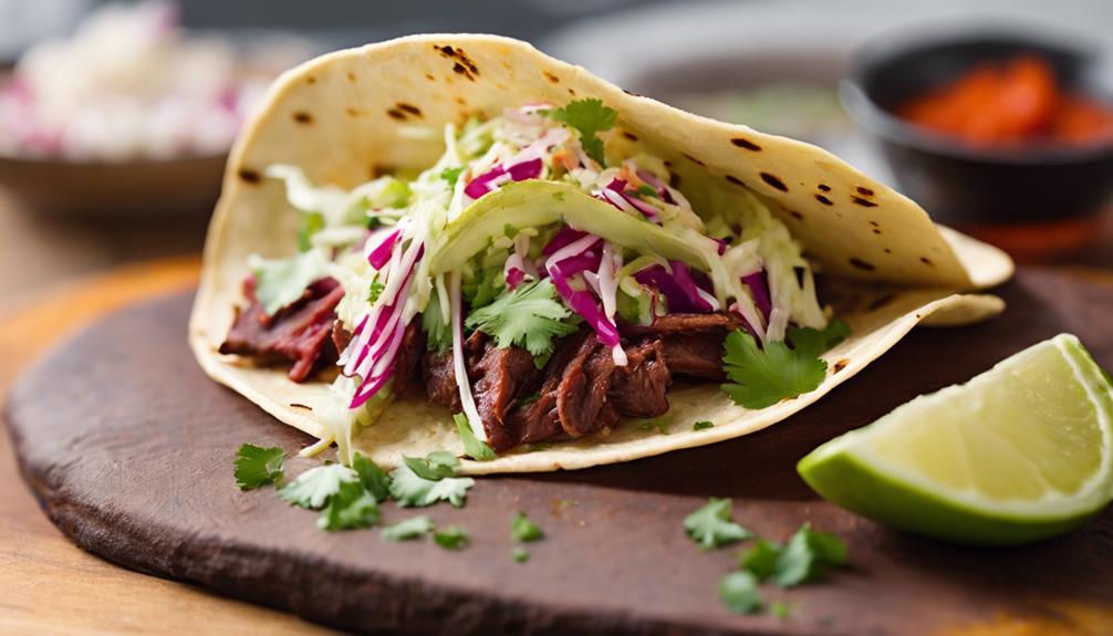 unique kangaroo meat tacos