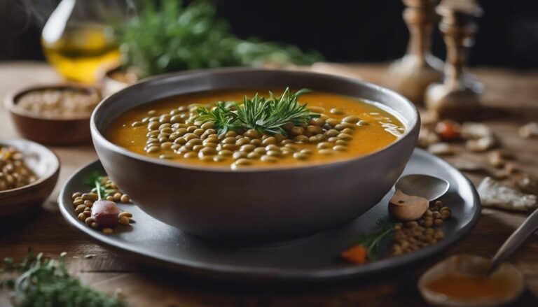 Last Supper Lentil Soup Sous Vide