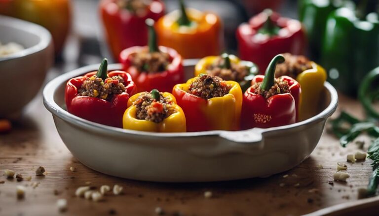 Sous Vide Mini Kangaroo and Quinoa Stuffed Peppers