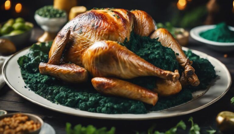 Sous Vide Chard and Spirulina Stuffed Turkey