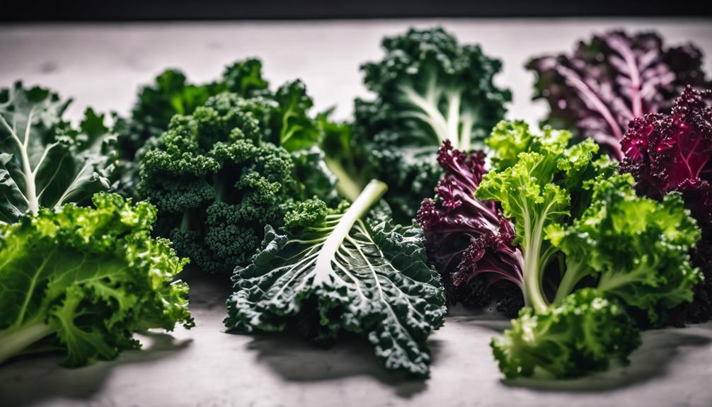 varieties of kale used