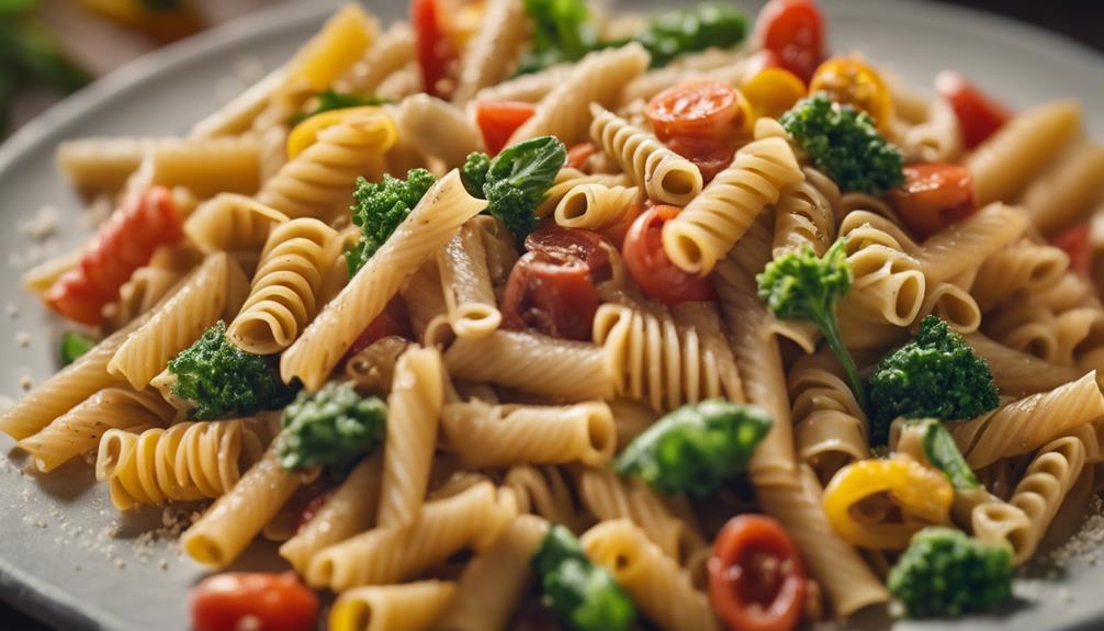 varieties of whole wheat pasta