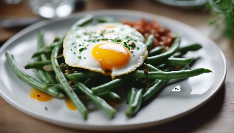 Ovo Vegetarianism French Style Green Beans With Egg Garnish