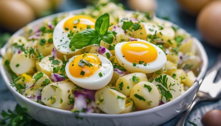 Ovo Vegetarianism Potato and Egg Salad With Olive Oil Dressing