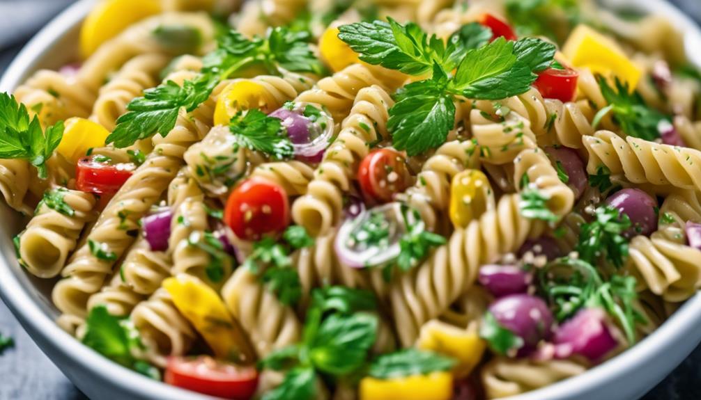 vibrant herb garnishes used