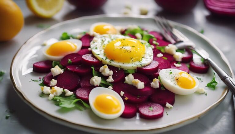 Ovo Vegetarianism Beet and Egg Salad With Citrus Vinaigrette