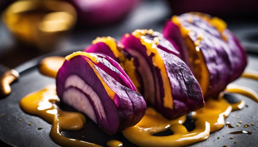 vibrant purple sweet potatoes