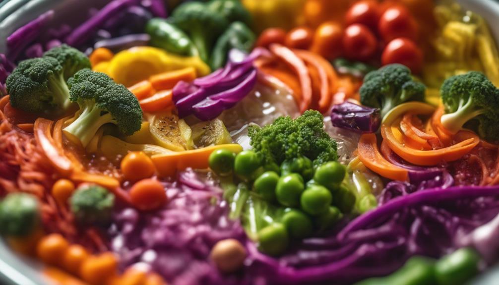 vibrant sous vide vegetables