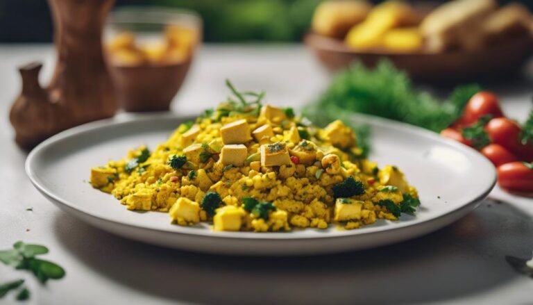 Golden Sous Vide Turmeric Tofu Scramble