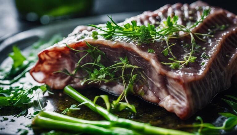 Sous Vide Walrus Ribs With Wild Garlic Marinade