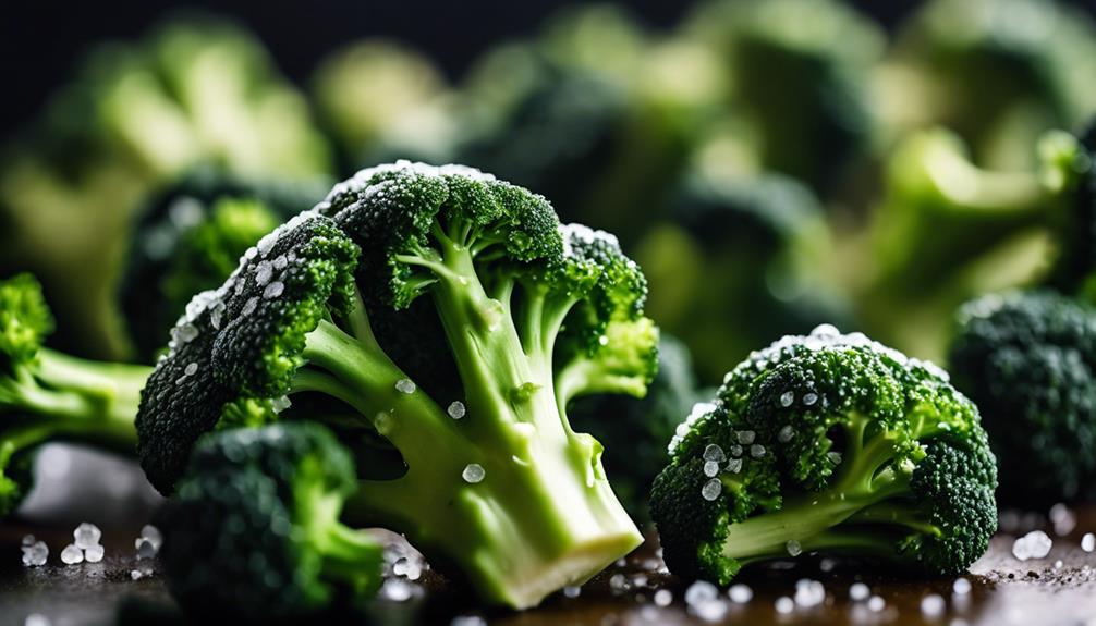 adding flavor to broccoli