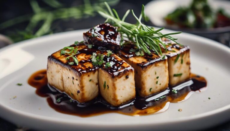 Sous Vide Balsamic Glazed Tofu Steaks