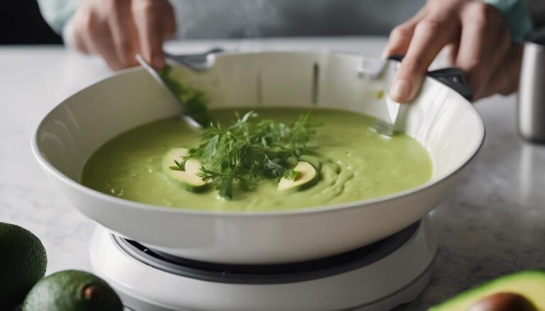 Sous Vide Chilled Avocado Soup