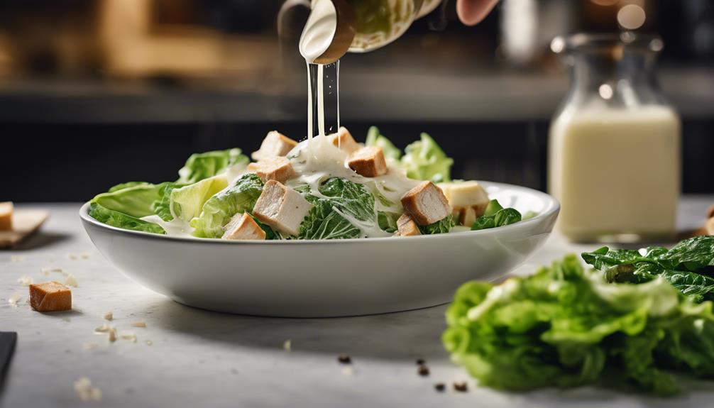 classic caesar salad components