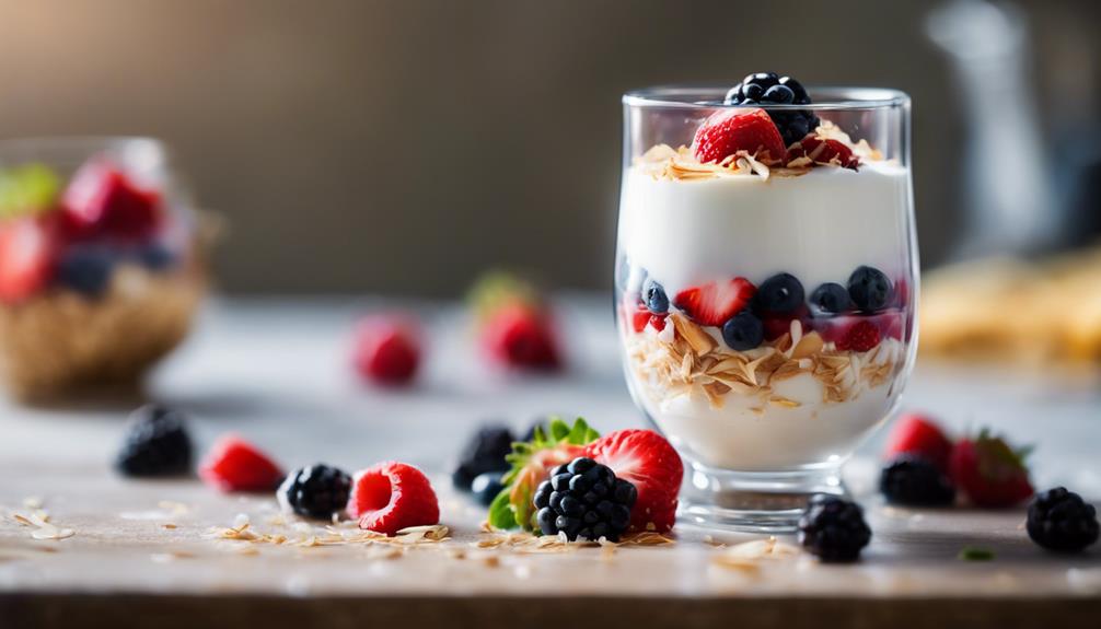 coconut yogurt with granola