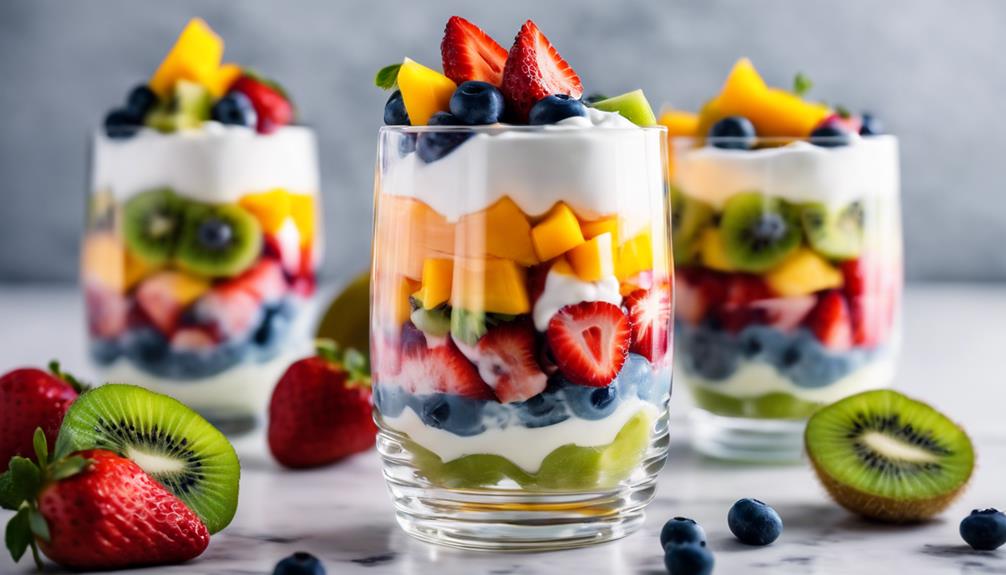 colorful and healthy dessert