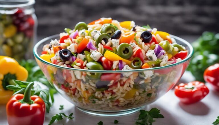 Rainbow Orzo Pasta Salad