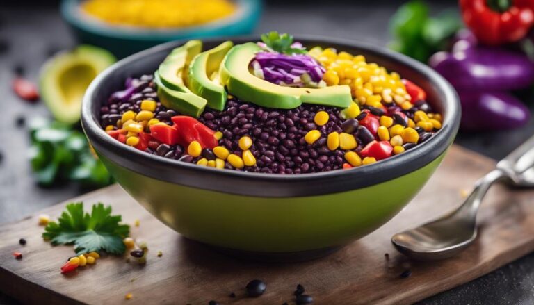 Rainbow Quinoa and Black Bean Bowl