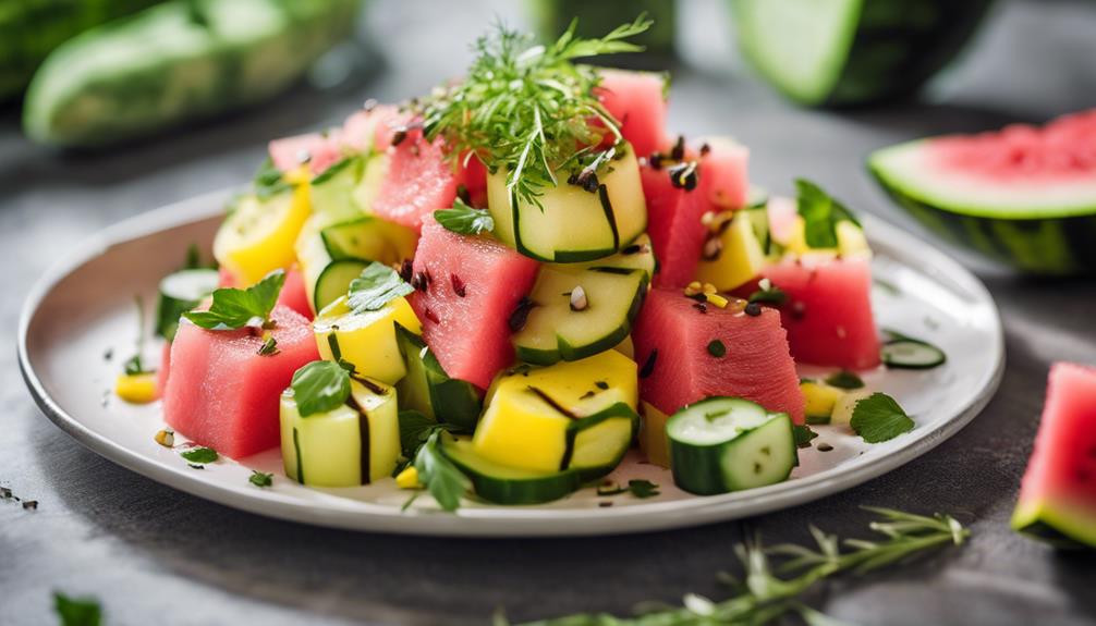 colorful watermelon salad recipes