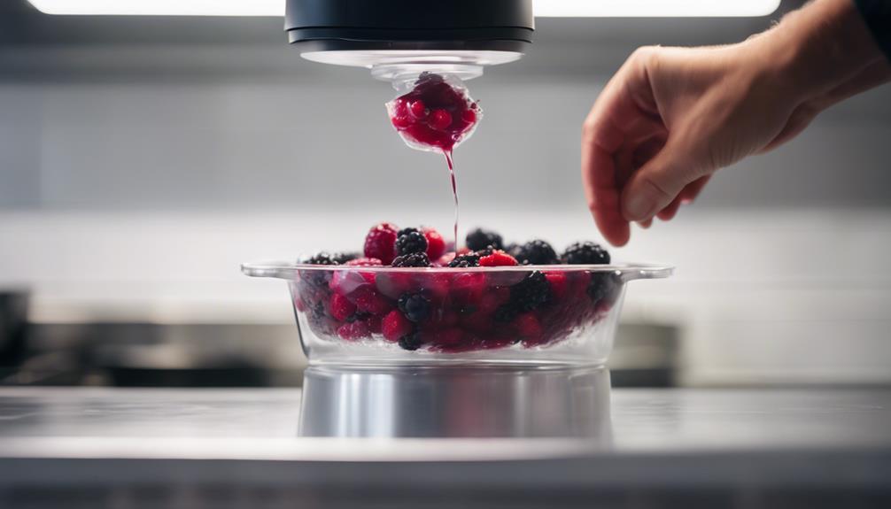 cooked berries in water