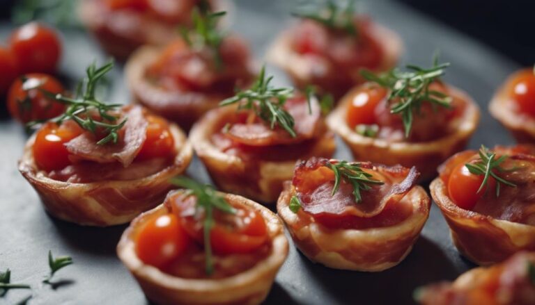 Sous Vide Bacon and Tomato Cups