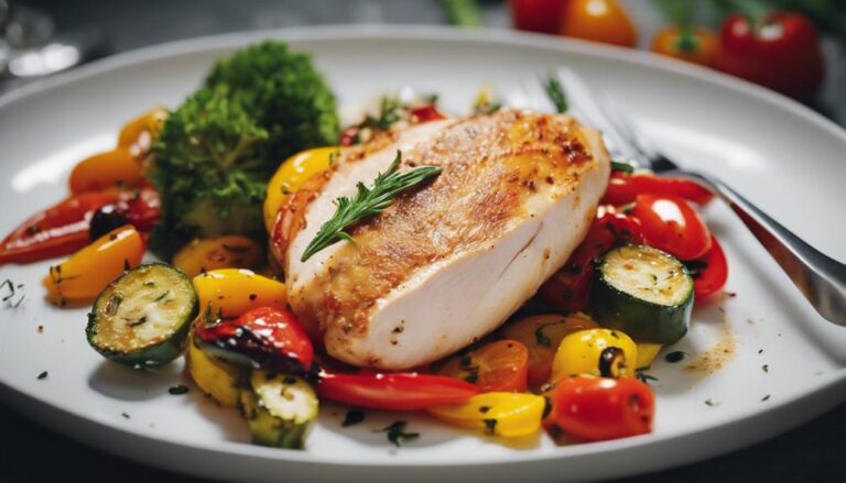 Sous Vide Chicken Breast With Mediterranean Vegetables