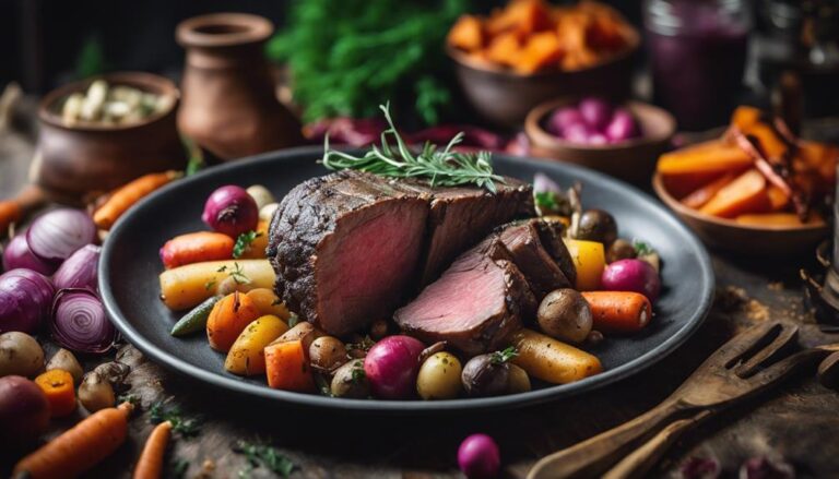 Sous Vide Moose Roast With Root Vegetables