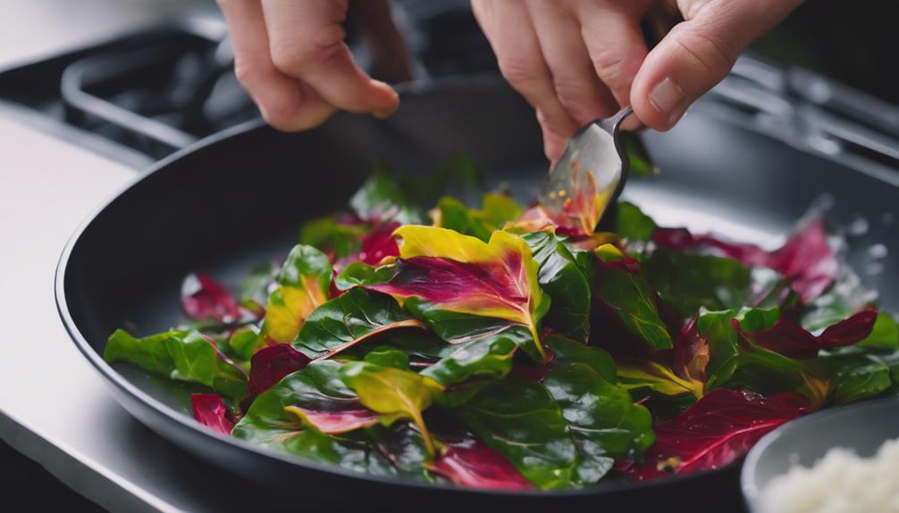 cooking rainbow chard sous vide