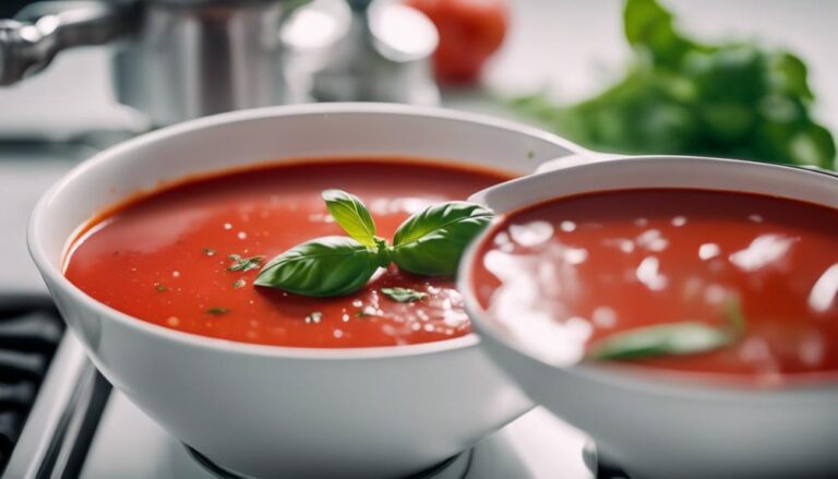 Sous Vide Tomato Soup With Basil