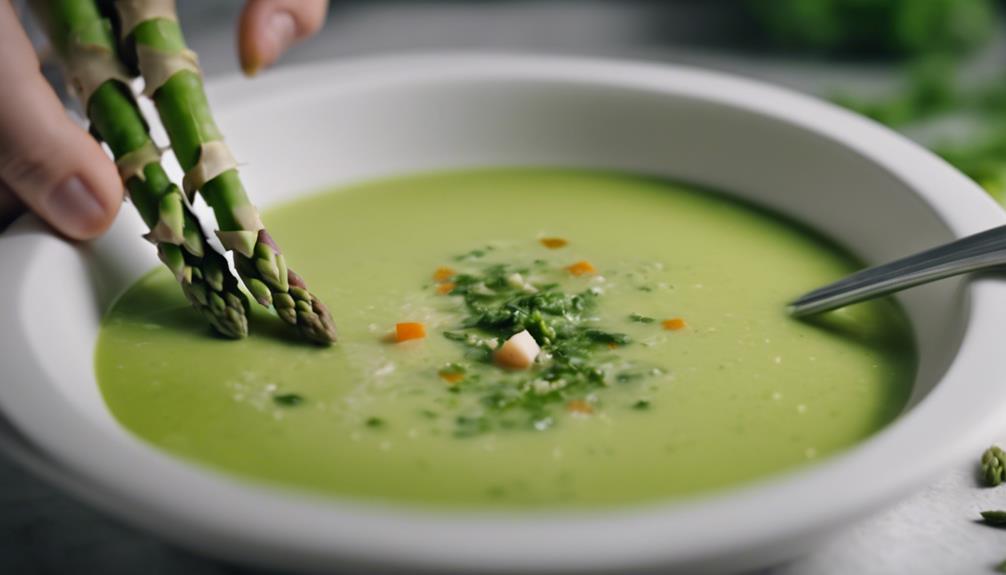 cooking with asparagus tips