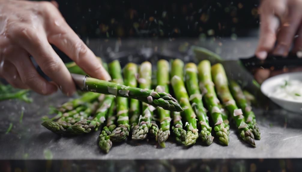 cooking with fresh asparagus