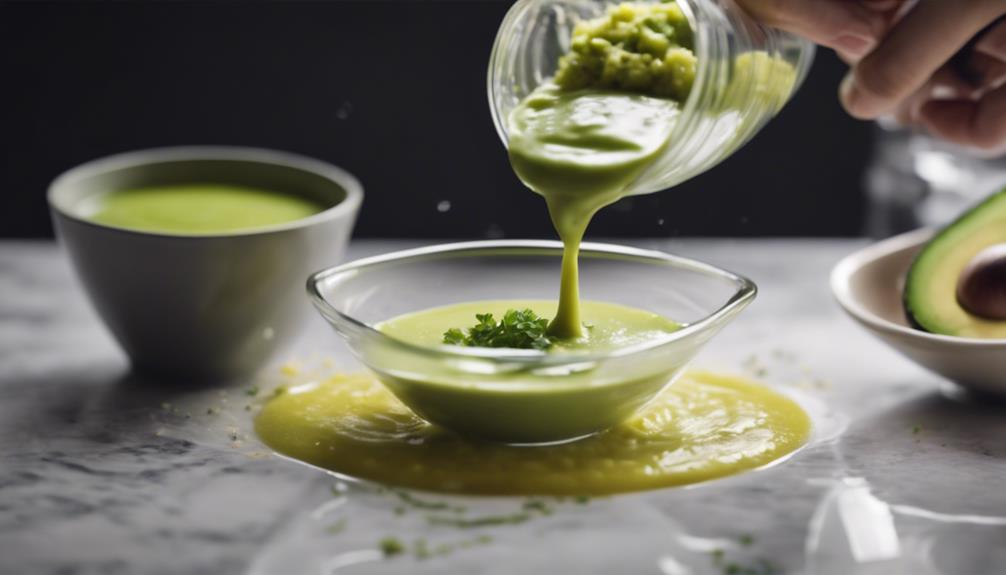 creamy chilled avocado soup