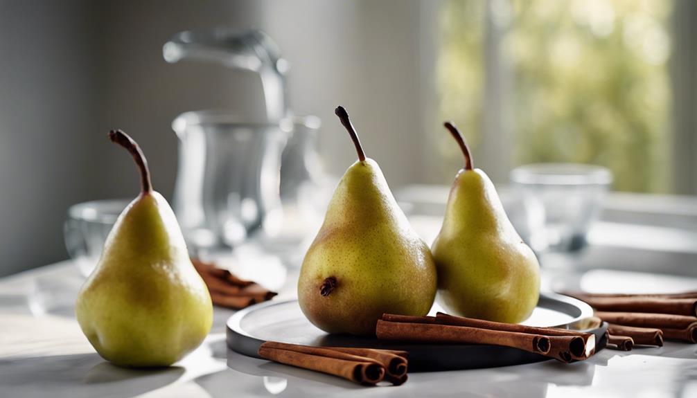 delicate pears cooked perfectly