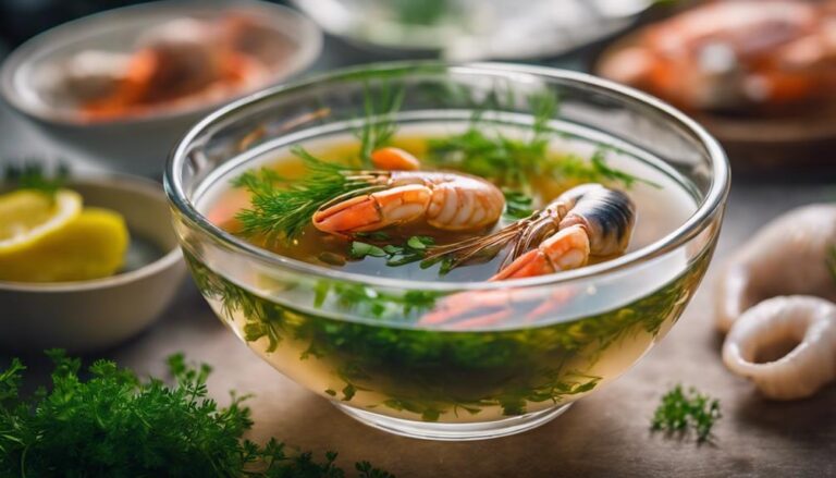 Sous Vide Seafood Broth With Fresh Herbs