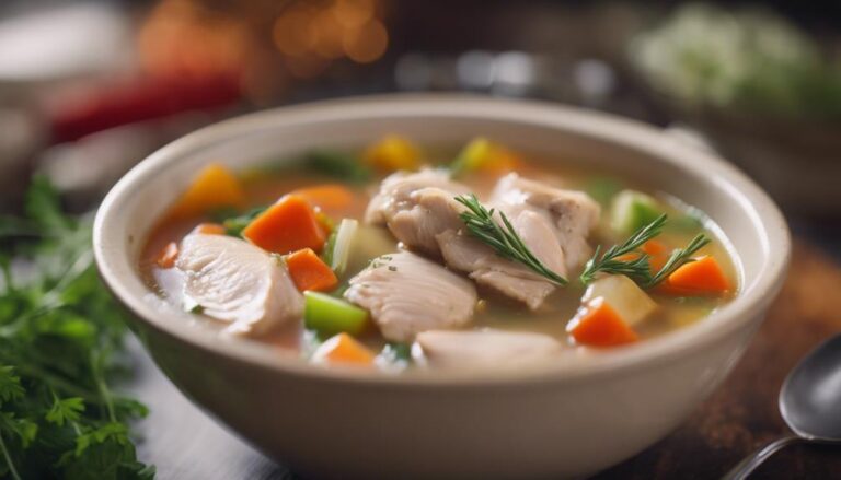 Sous Vide Chicken and Vegetable Soup