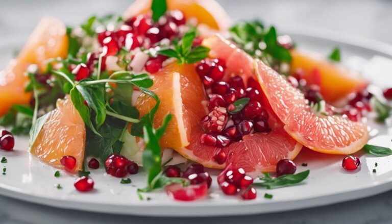 Sous Vide Grapefruit and Pomegranate Salad