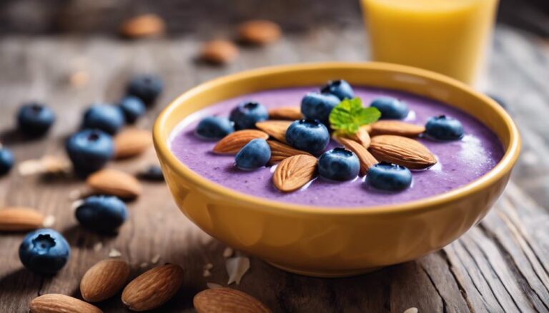 Sous Vide Blueberry and Almond Smoothie Bowl