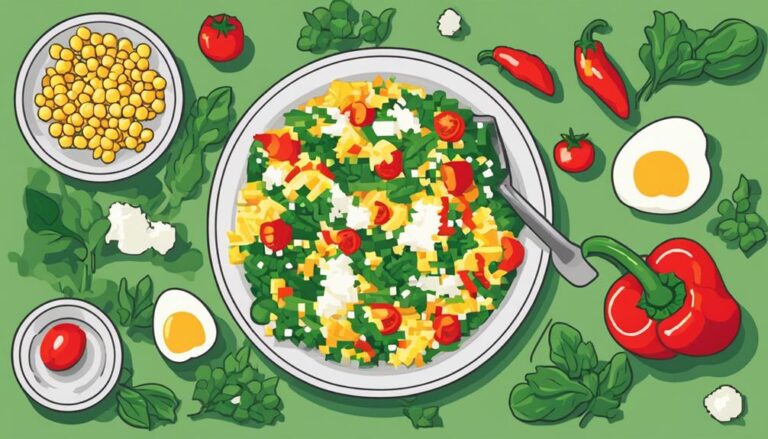 Sous Vide Egg White Vegetable Scramble